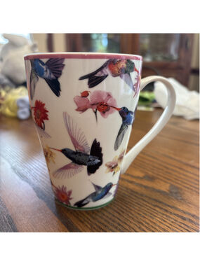 Paul Cardew Hummingbirds Mug Coffee/Tea Cup Design 2007 5" Tall